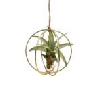 X-Mass ball goud met airplant