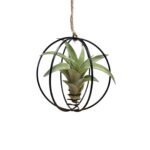 X-mas ball zwart met airplant